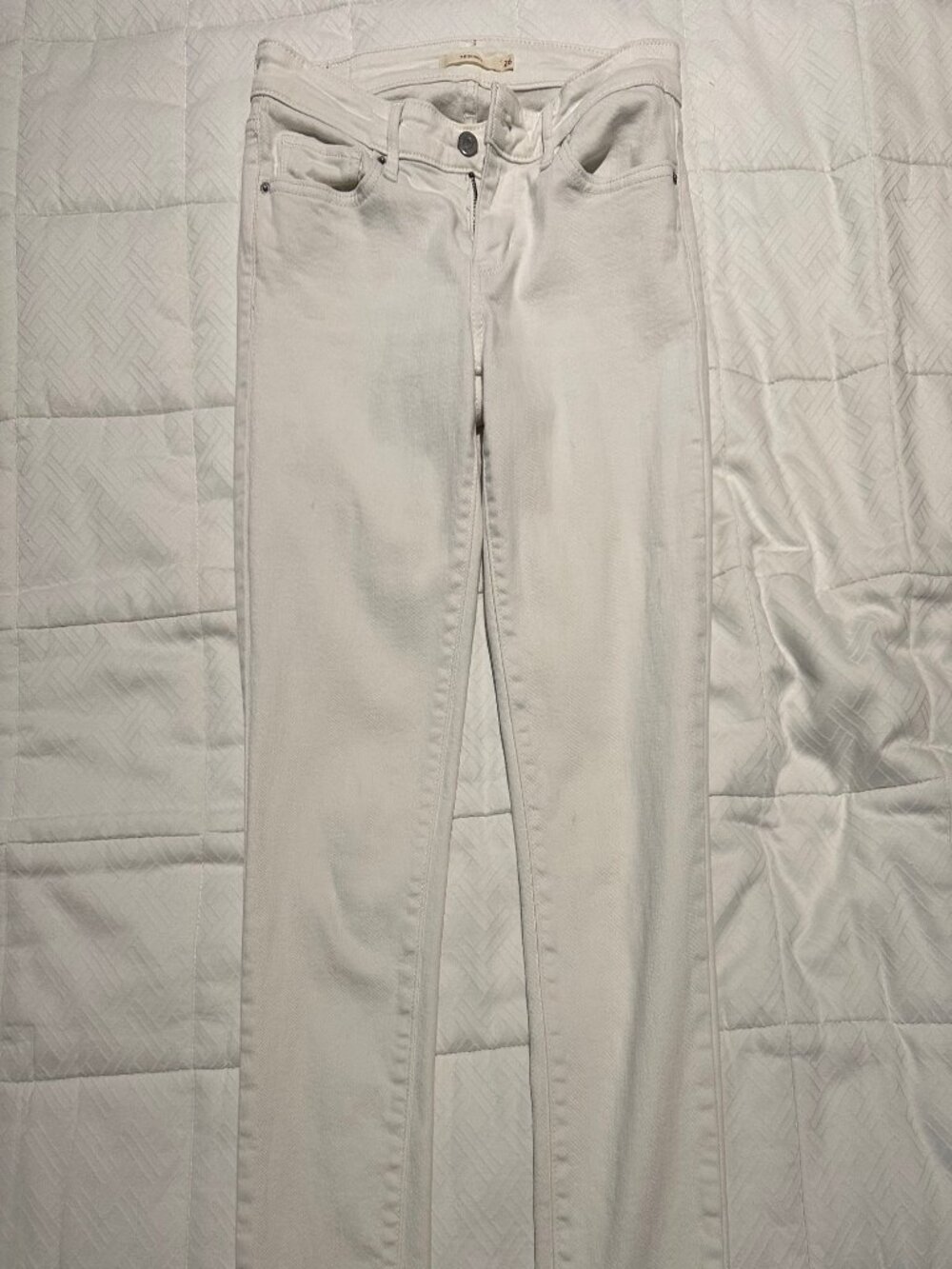 Levi's 711 skinny jeans white, size 26
